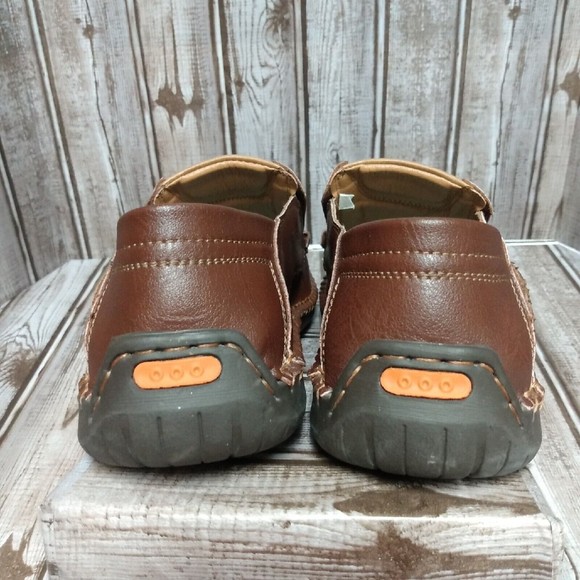 MCEMACHI Men's Brown Leather Loafer Slip On Shoes Casual Fashion Professional 43 - Picture 4 of 8